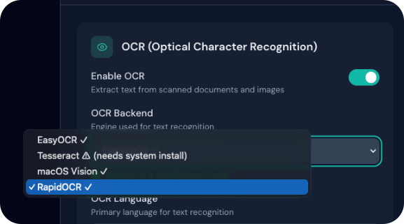 Tesseract Install Notice