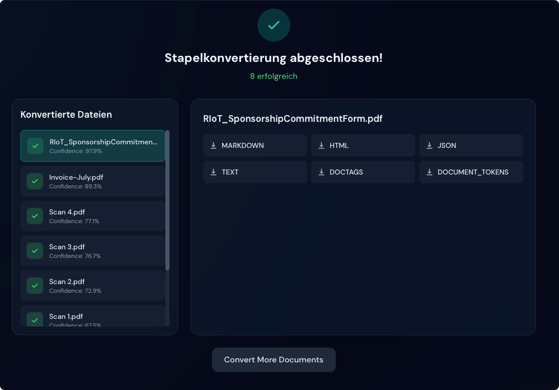 Konvertierung abgeschlossen
